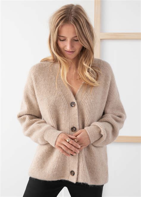 Women's Oversized cardigan in alpaca wool 